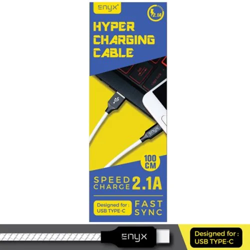 สายชาร์จหนัง ENYX Fast Charge 2.1A Type C 1 สายชาร์จหนัง ENYX Fast Charge 2.1A Type C
