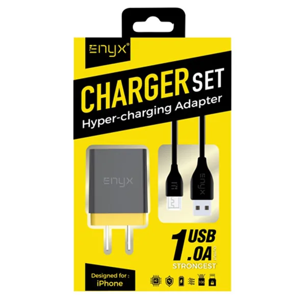 ENYX Charger set ชุด Adapter+สายชาร์จ Micro USB 2 ENYX Charger set ชุด Adapter+สายชาร์จ Micro USB