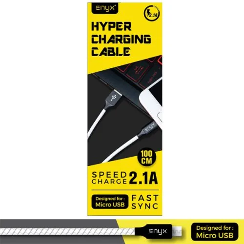 สายชาร์จหนัง ENYX Fast Charge 2.1A Micro USB 1 สายชาร์จหนัง ENYX Fast Charge 2.1A Micro USB