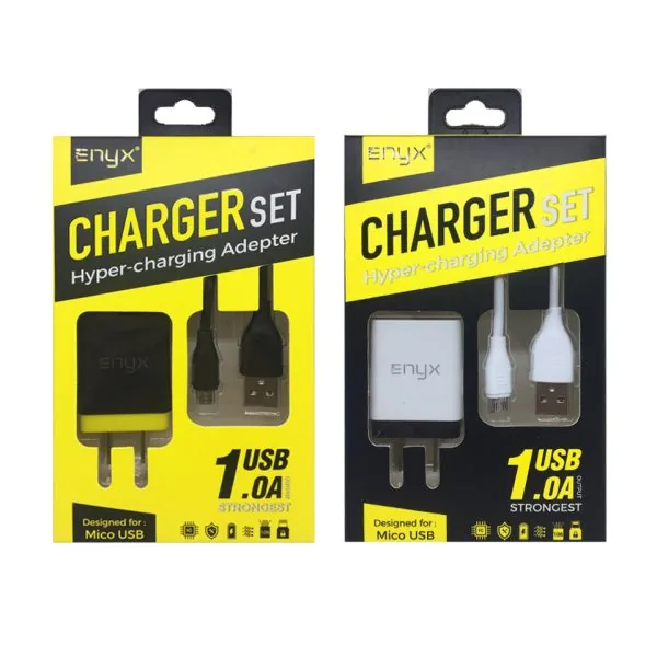 ENYX Charger set ชุด Adapter+สายชาร์จ Micro USB 3 ENYX Charger set ชุด Adapter+สายชาร์จ Micro USB